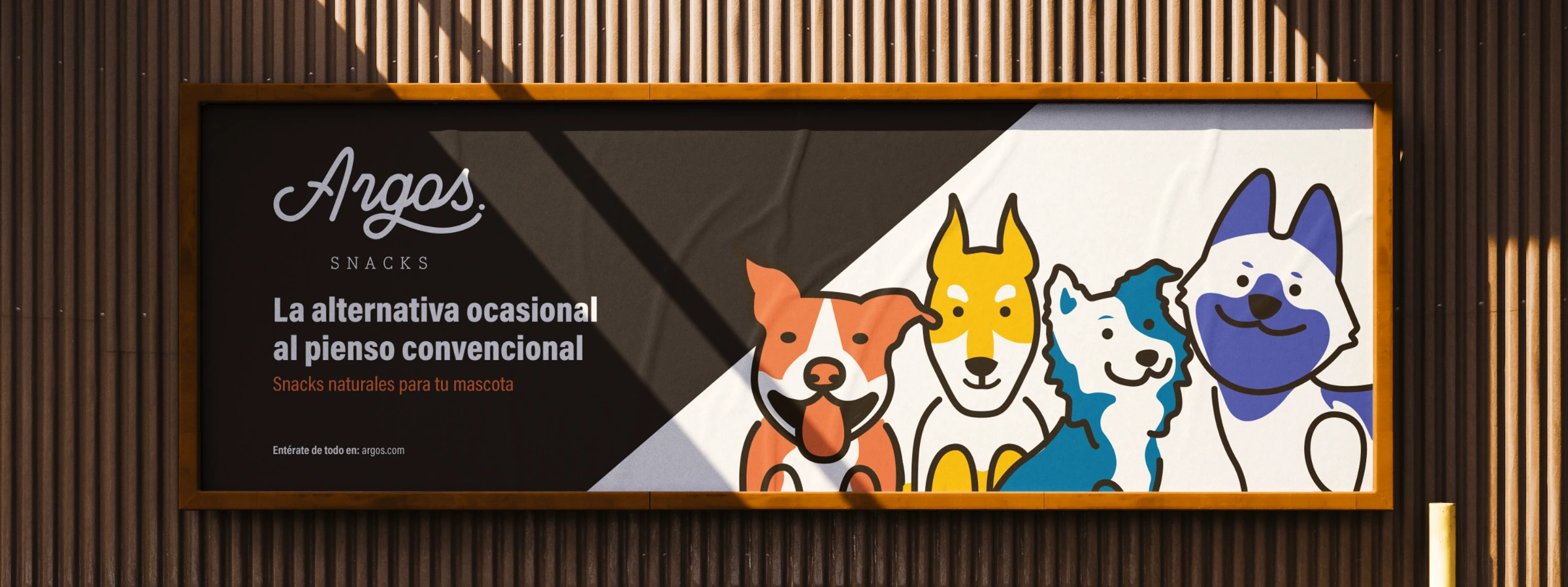 Valla publicitaria de Argos en la calle