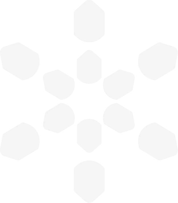 Versión del isotipo de Astraea en blanco sobre azul cristalino