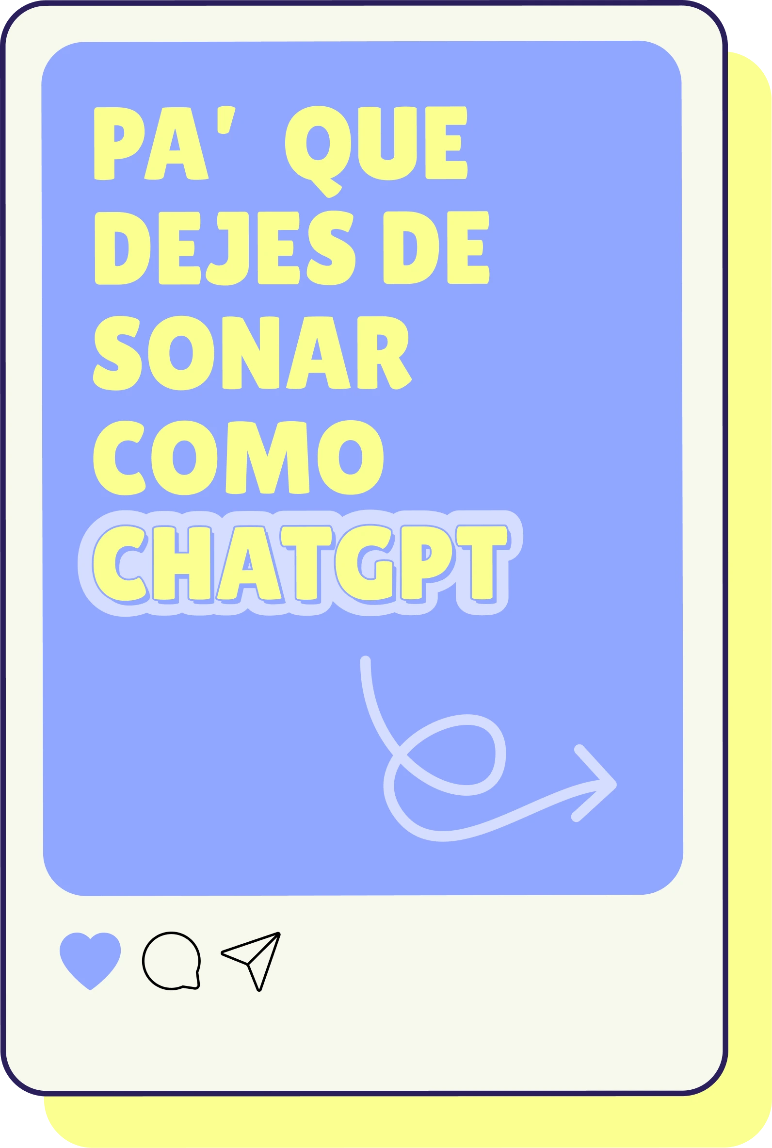 Carrusel de Instagram de PA'TÓ: «Pa' que dejes de sonar como ChatGPT»
