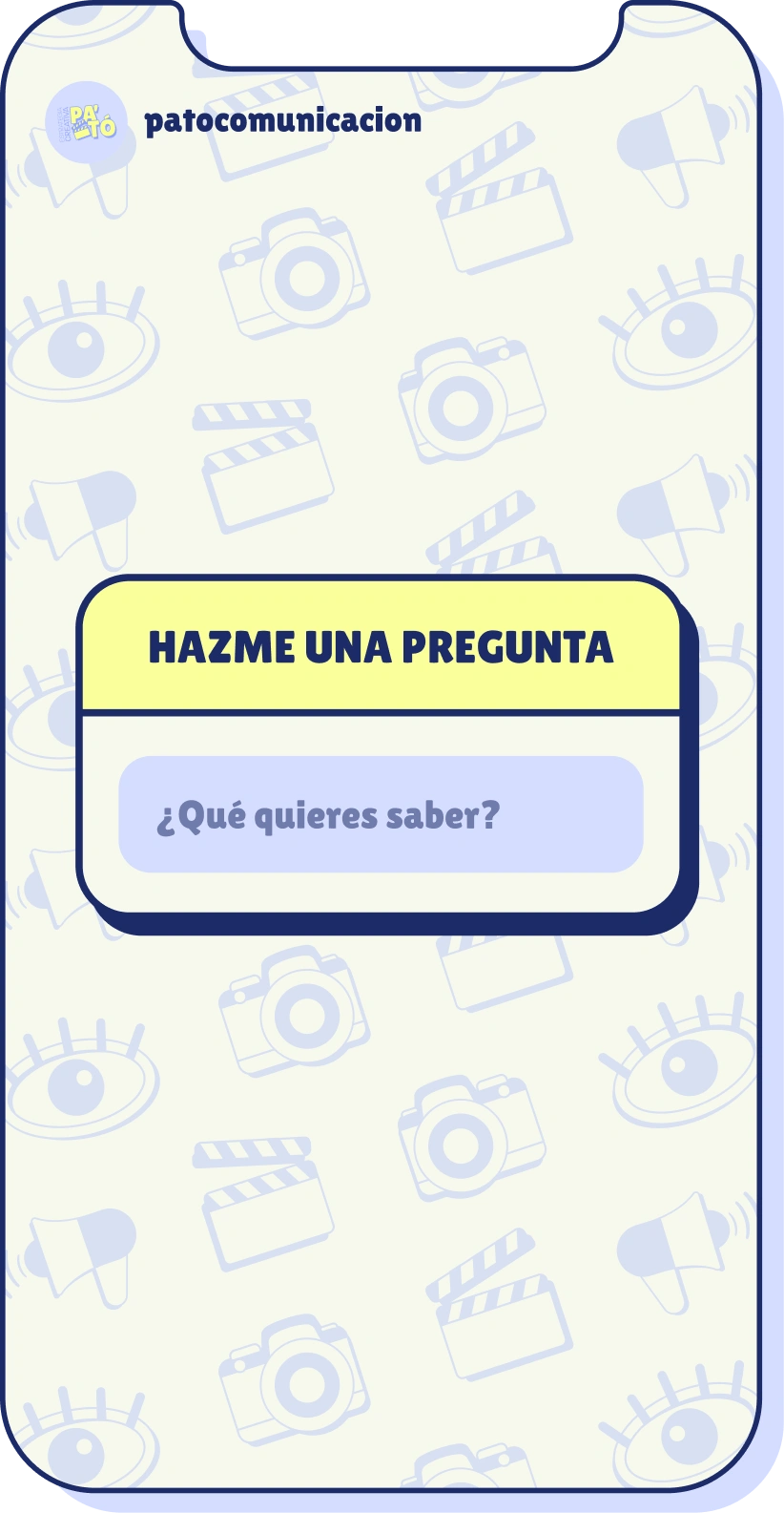 Story de Instagram de PA'TÓ: «Hazme una pregunta»